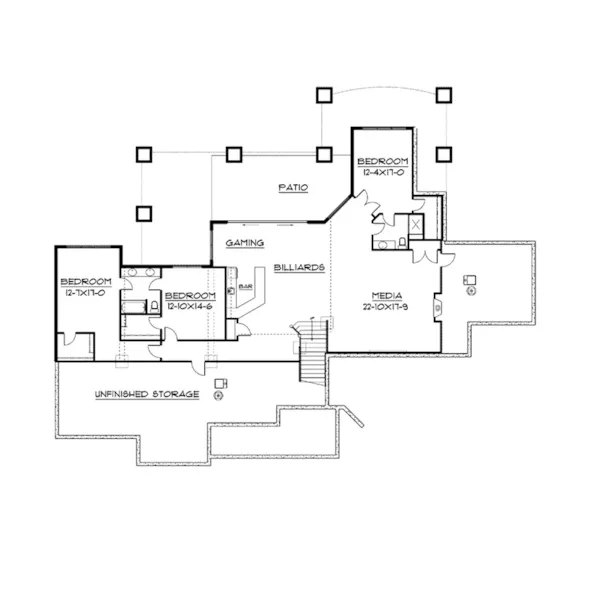 Ranch House Plan Second Floor - Dallin Mountain Home 101S-0018 - Search House Plans and More