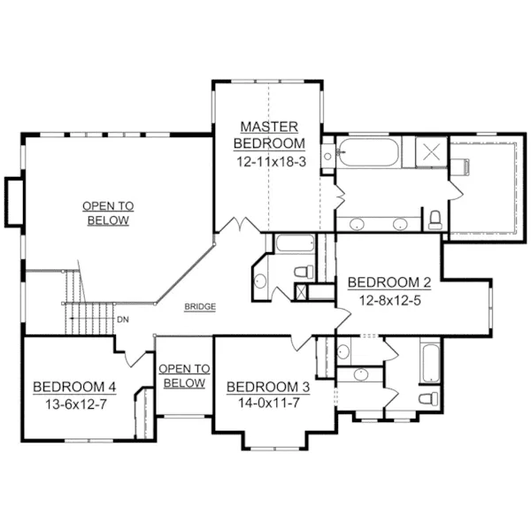 Luxury House Plan Second Floor - Nancy Lee Rustic Home 101S-0020 - Shop House Plans and More