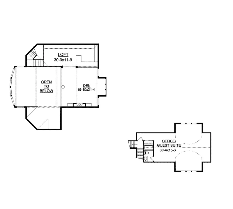 Rustic House Plan Second Floor - Evan Aire Modern Home 101S-0022 - Search House Plans and More
