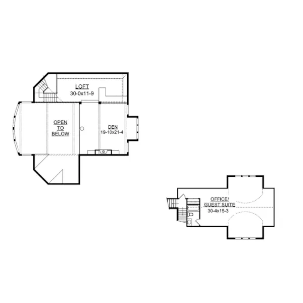 Mountain House Plan Second Floor - Evan Aire Modern Home 101S-0022 - Search House Plans and More