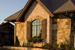Luxury House Plan Front Photo 04 - Brick and Stone Home 101S-0024 | Stone Exterior Home