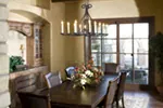 Rustic House Plan Dining Room Photo 02 - Dalmatia Italian Luxury Home 101S-0025 - Search House Plans and More