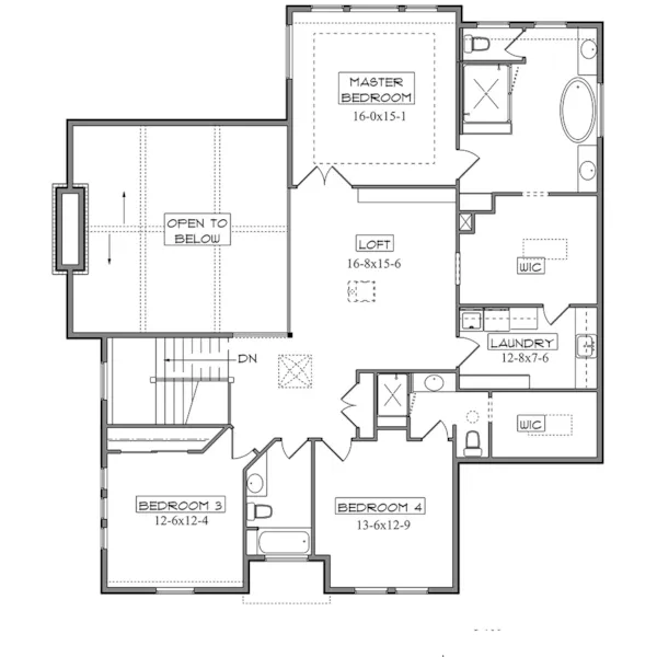 Farmhouse Plan Second Floor - Gartrel Road Modern Farmhouse 101S-0030 - Search House Plans and More