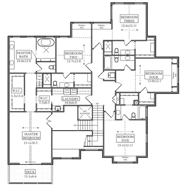 Country House Plan Second Floor - Allina Lane Luxury Home 101S-0032 | House Plans and More