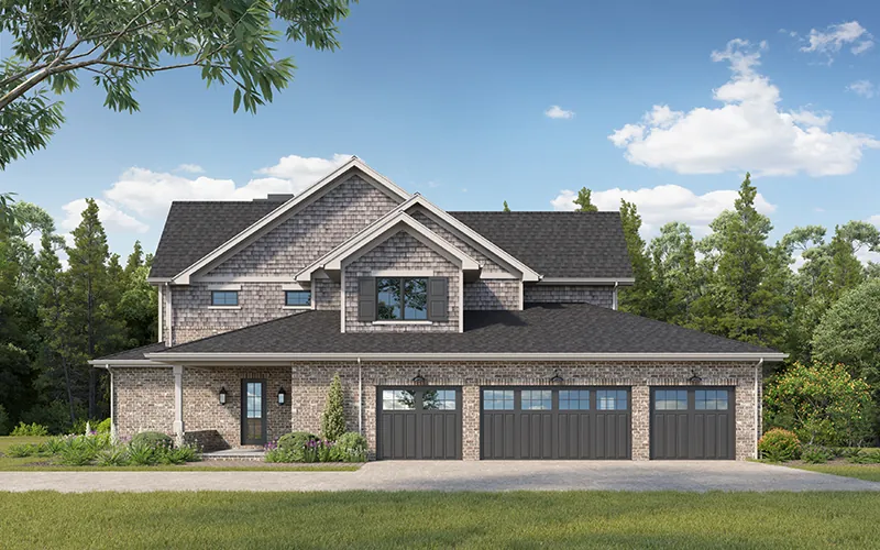Craftsman House Plan Garage Photo - Allina Lane Luxury Home 101S-0032 | House Plans and More