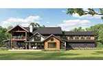 Mountain House Plan Rear Photo 01 - Muskrat Creek Rustic Home 101S-0033 | House Plans and More