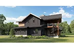 Rustic House Plan Side View Photo - Muskrat Creek Rustic Home 101S-0033 | House Plans and More