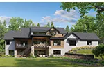 Rustic House Plan Rear Photo 01 - Mansfield Landing Modern Home 101S-0034 | House Plans and More