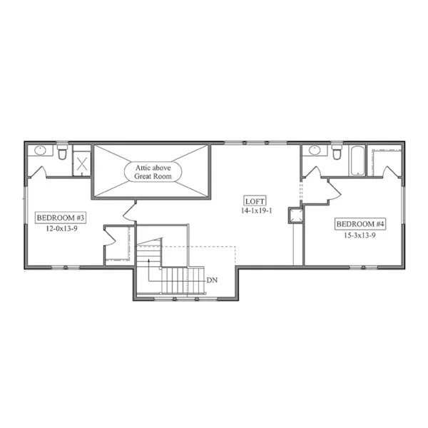 Modern Farmhouse Plan Second Floor - McKinsey Road II Modern Farmhouse 101S-0035 | House Plans and More