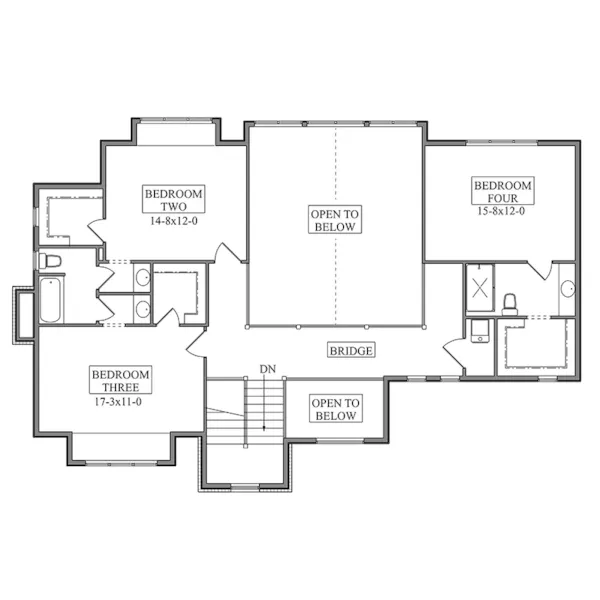 Luxury House Plan Second Floor - Walker Road Luxury Home 101S-0036 | House Plans and More