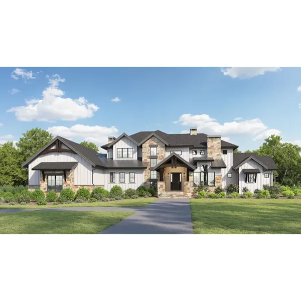 Luxury House Plan Front of Home - Walker Road Luxury Home 101S-0036 | House Plans and More