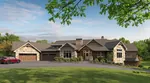 Waterfront House Plan Front of House 101S-0038