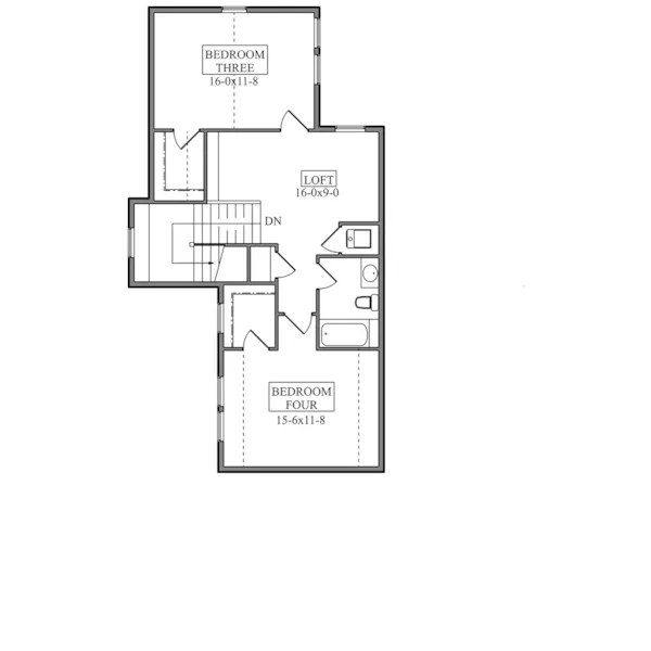 Arts & Crafts House Plan Second Floor - Trappers Point Country Home 101S-0040 | House Plans and More