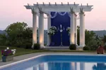 Building Plans Front of Home - Ossenfort Valley Pergola 102D-3000 | House Plans and More