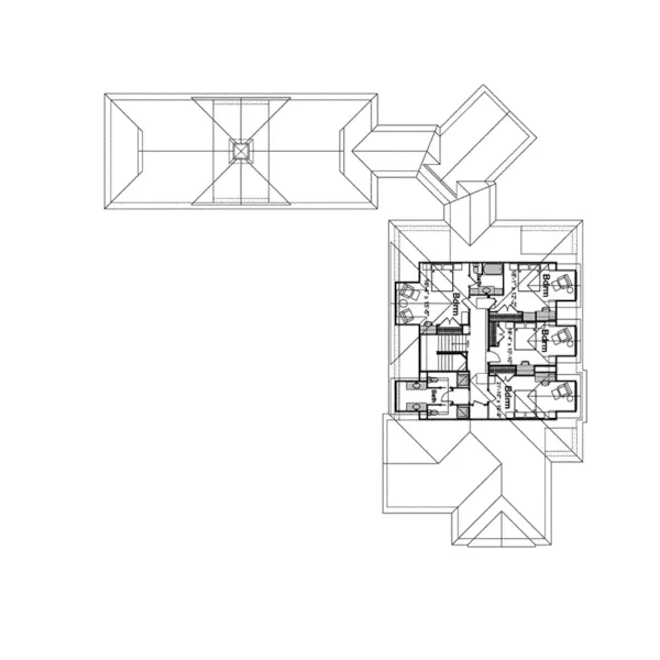 Farmhouse Plan Second Floor - Selena Manor Luxury Farmhouse 105S-0001 - Shop House Plans and More