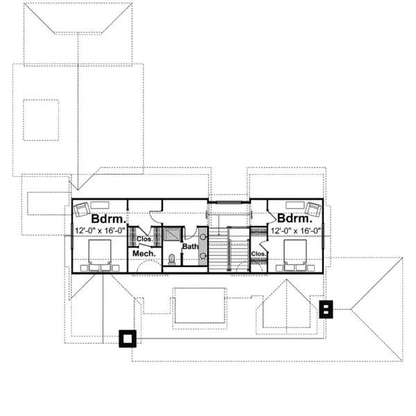 Contemporary House Plan Third Floor - Rory Manor Craftsman Home 105S-0003 - Shop House Plans and More