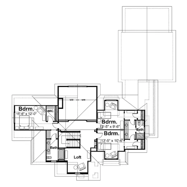 Country French House Plan Second Floor - Carondelet Manor Luxury Home 105S-0005 - Search House Plans and More