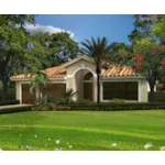 Stucco Ranch Has Decorative Spanish Details Around The Window