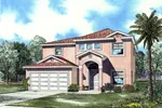 Two-Story Stucco Home With Simple Sunbelt Style