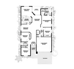 Ranch House Plan First Floor - Green Springs Santa Fe Home 106D-0032 - Search House Plans and More