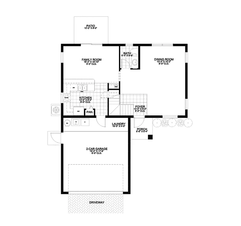 Spanish House Plan First Floor - Bocawoods Bluff Traditional 106D-0042 - Search House Plans and More
