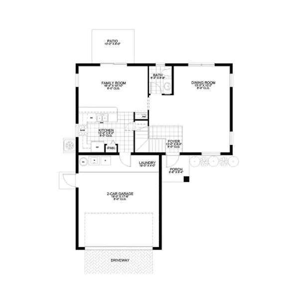 Florida House Plan First Floor - Bocawoods Bluff Traditional 106D-0042 - Search House Plans and More