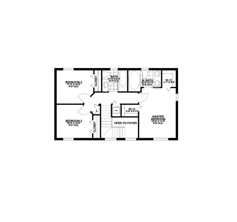 Vacation House Plan Second Floor - Bocawoods Bluff Traditional 106D-0042 - Search House Plans and More