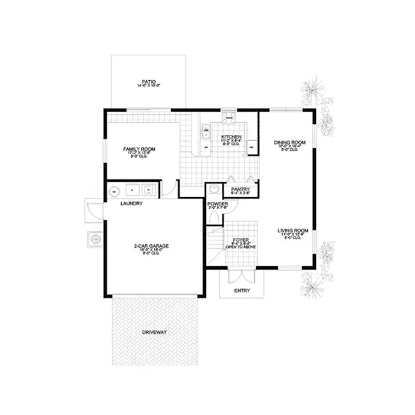 Florida House Plan First Floor - Tamarac Contemporary Home 106D-0043 - Shop House Plans and More