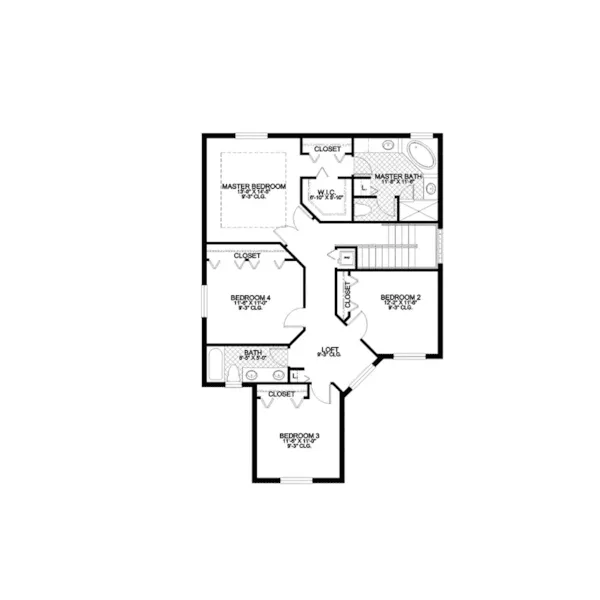 Adobe House Plans & Southwestern Home Design Second Floor - Tropical Hill Florida Home 106D-0044 - Shop House Plans and More