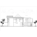 Modern House Plan Left Elevation - Mio Luxury Modern Home 106D-0051 - Shop House Plans and More