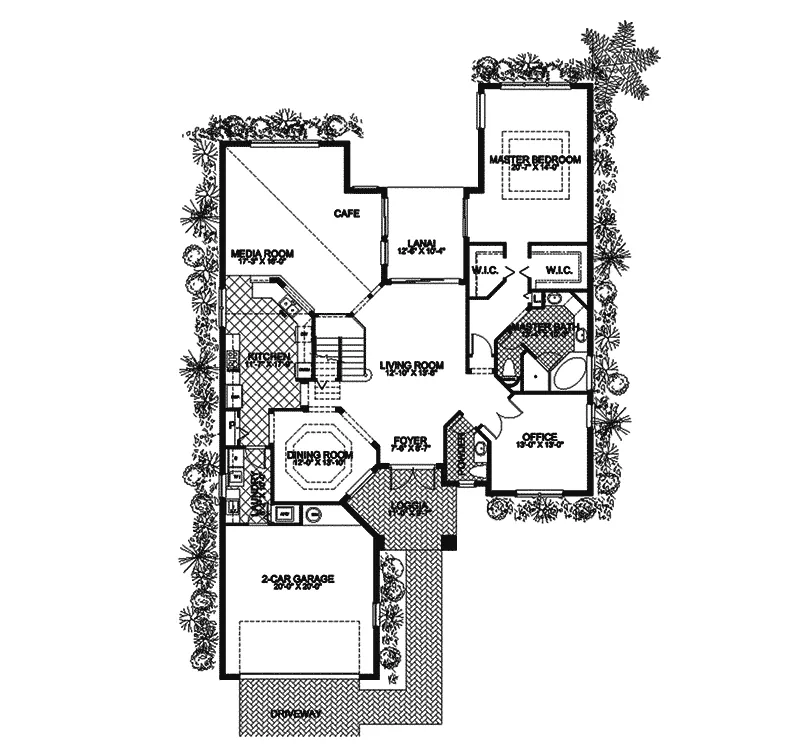Luxury House Plan First Floor - Naples Manor Luxury Home 106S-0013 - Shop House Plans and More