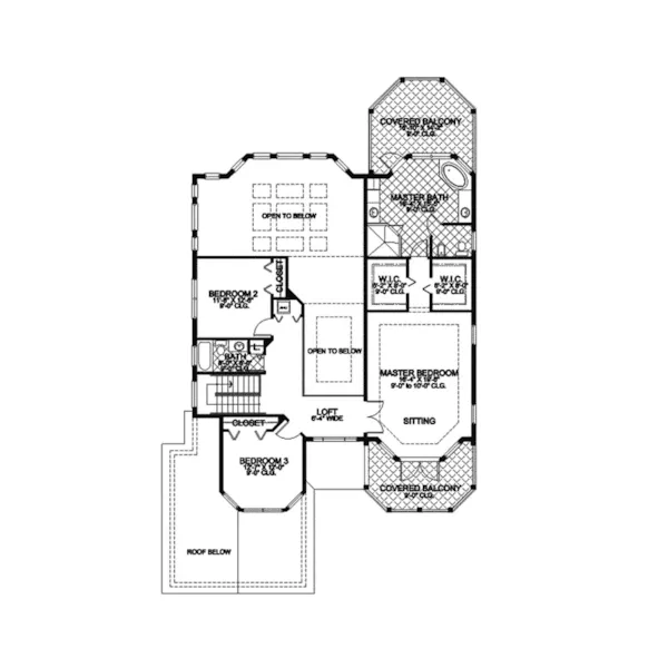 Florida House Plan Second Floor - Charlotte Harbor Luxury Home 106S-0014 - Search House Plans and More