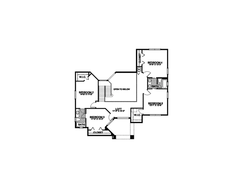 Florida House Plan Second Floor - Terra Cela Santa Fe Style Home 106S-0016 - Shop House Plans and More