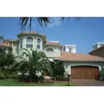 Eye-Catching Stucco Siding And Clay Roof