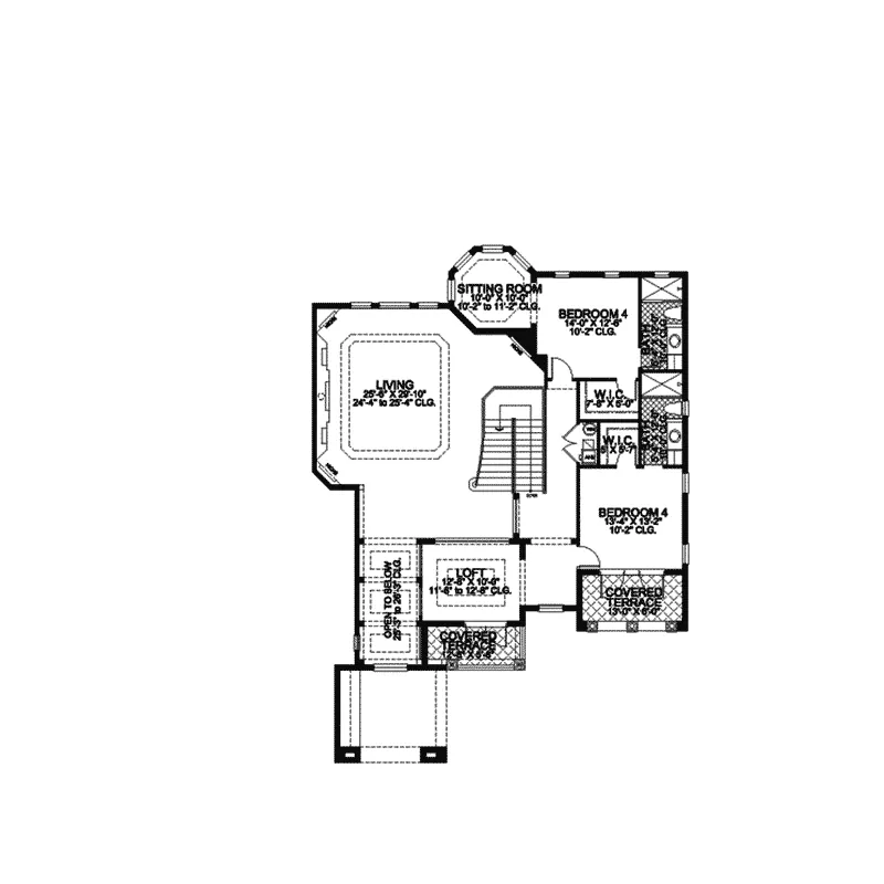 Sunbelt House Plan Second Floor - Hardaway Manor Sunbelt Home 106S-0029 - Search House Plans and More