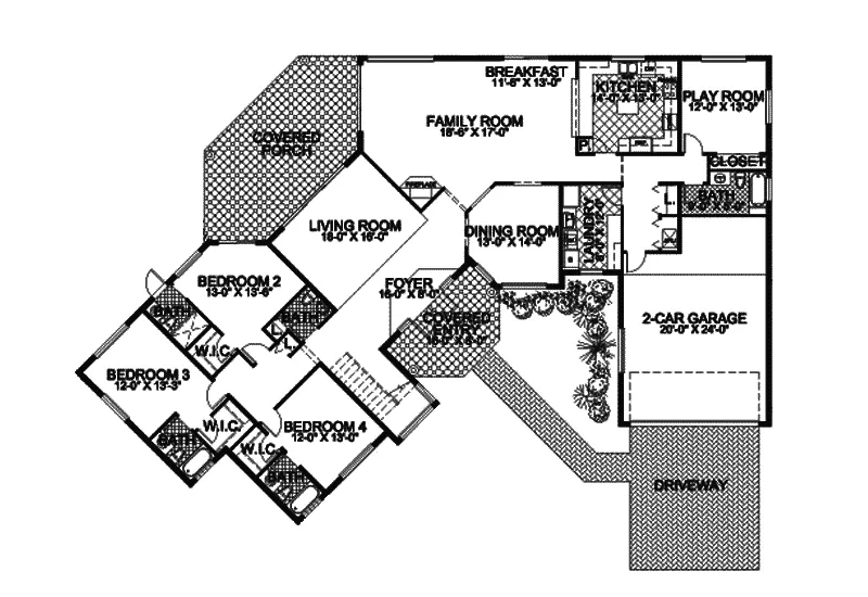 Florida House Plan First Floor - Minette Luxury Waterfront Home 106S-0032 - Shop House Plans and More