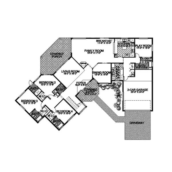 Mediterranean House Plan First Floor - Minette Luxury Waterfront Home 106S-0032 - Shop House Plans and More