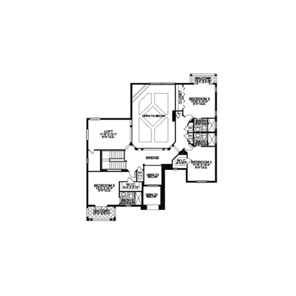 Spanish House Plan Second Floor - Willis Landing Luxury Home 106S-0037 - Shop House Plans and More