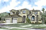 Two-Story Luxury Stucco Home With Stylish Shutters