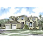 Two-Story Luxury Stucco Home With Stylish Shutters