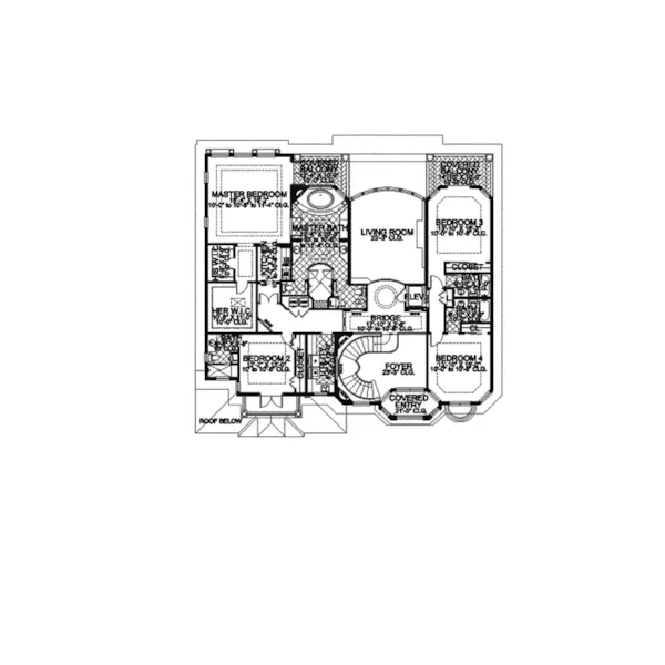 Luxury House Plan Second Floor - Pirate Bay Mediterranean Home 106S-0041 - Shop House Plans and More