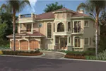 Adobe House Plans & Southwestern Home Design Front Image - Pirate Bay Mediterranean Home 106S-0041 - Shop House Plans and More