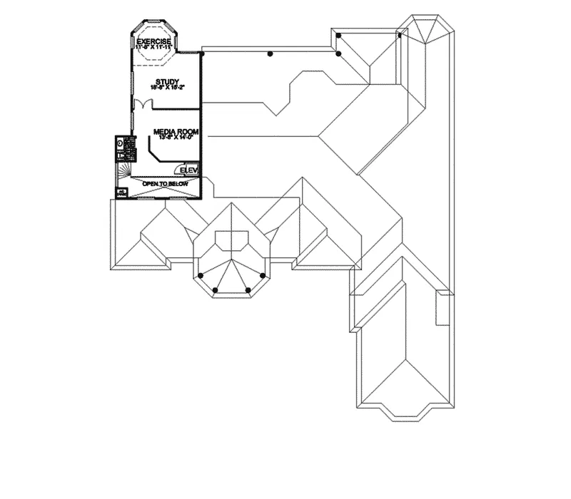 Sunbelt House Plan Second Floor - Lucinda Mediterranean Home 106S-0048 - Shop House Plans and More