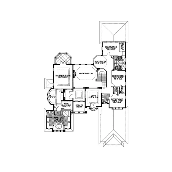 Florida House Plan Second Floor - Frontenac Manor Spanish Home 106S-0050 - Search House Plans and More