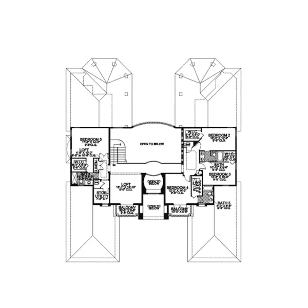 Luxury House Plan Second Floor - Deercreek Mediterranean Home 106S-0053 - Search House Plans and More