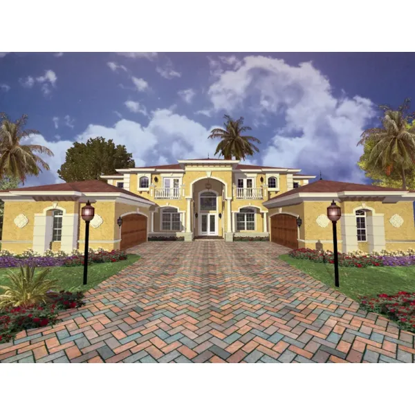 Opulent Entrance And Covered Balconies