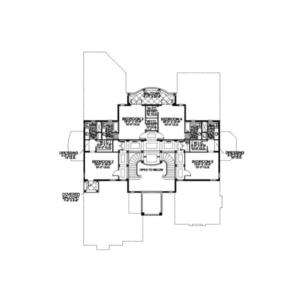 Spanish House Plan Second Floor - Point La Vista Spanish Home 106S-0056 - Shop House Plans and More