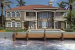 Mediterranean House Plan Color Image of House - Palm Harbor Place Sunbelt Home 106S-0061 - Shop House Plans and More