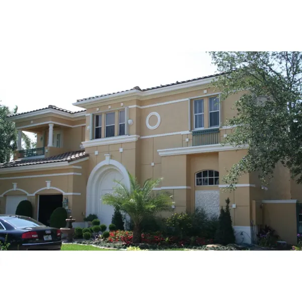 Stucco Two-Story With Elegant Formal Front Facade