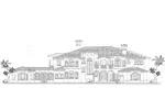 Adobe House Plans & Southwestern Home Design Front Elevation - De Leon Springs Spanish Home 106S-0074 - Search House Plans and More